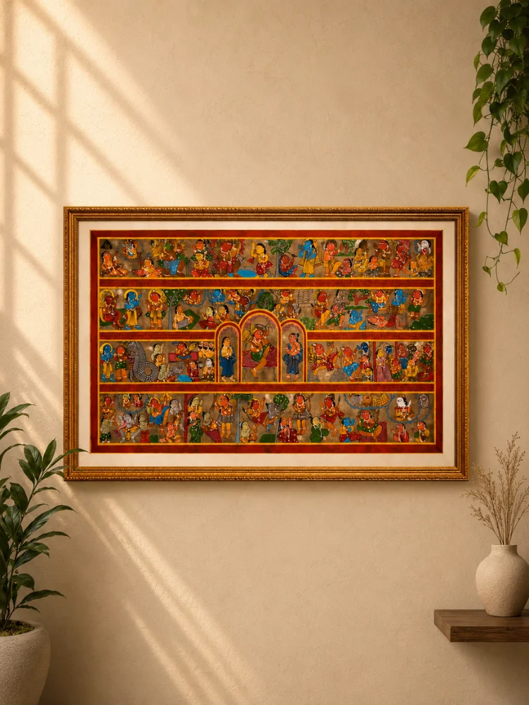 Hanuman Charitra Chalisa - Pattachitra Art