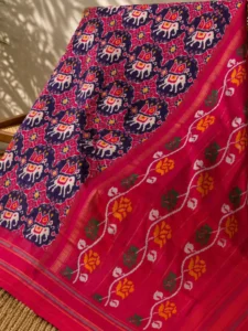 Indrani Violet Heritage - Heirloom Double Ikkat