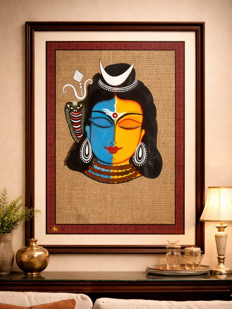 Jeeva Raksha (Shiva) and Prana shakthi (Devi) - Pattachitra Art
