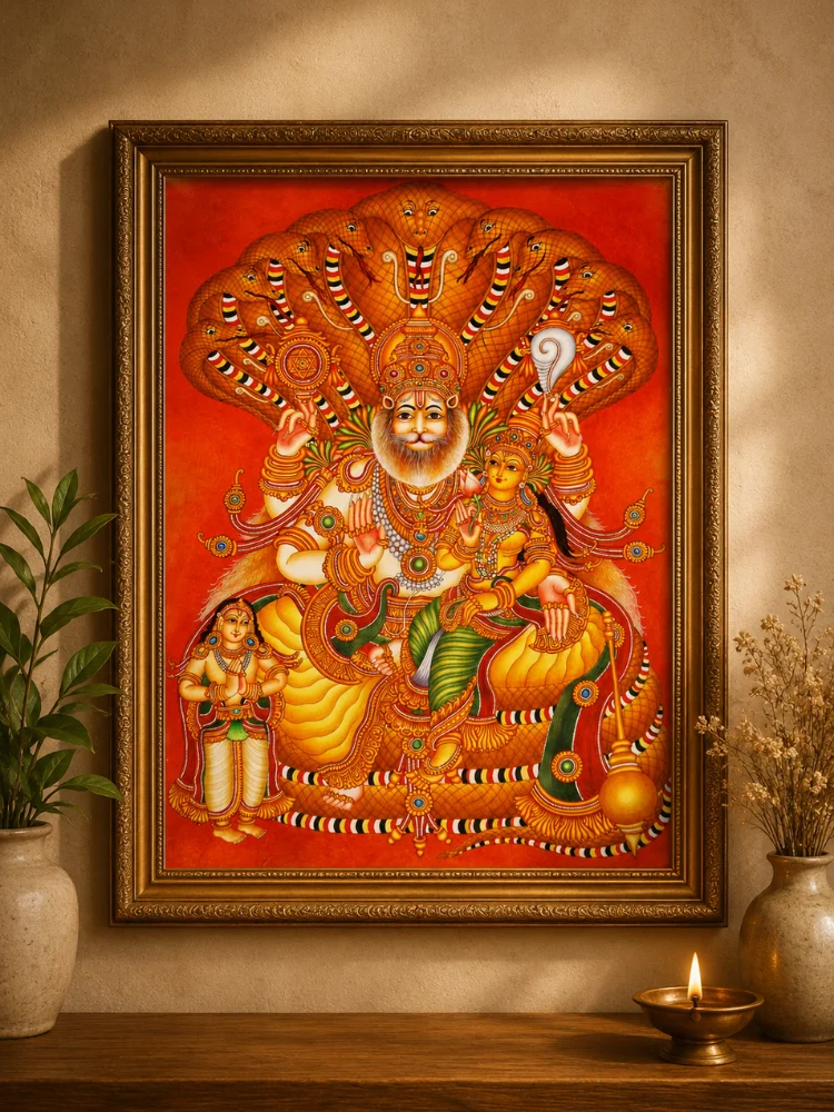 Prahlada Anugraha Lakshmi Nrusimha - Mural Art