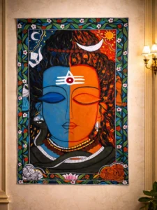 Shiva Shakti Advaita - Pattachitra Art